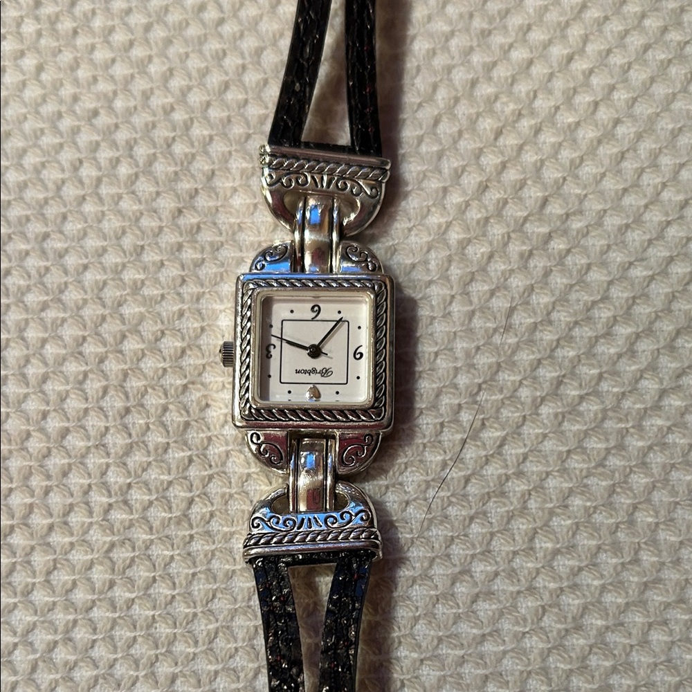 Brighton Black and Silver Women's Watch